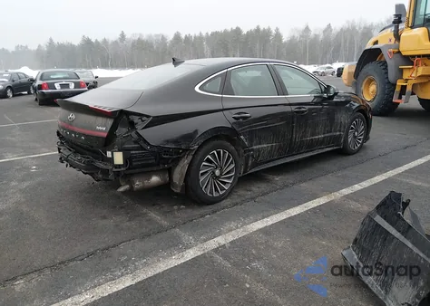 2020 Hyundai Sonata Hybrid Limited z USA, uszkodzony, nr VIN KMHL54JJ5LA010434